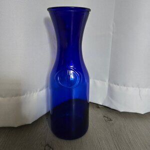 Vintage Cobalt Blue Bottle Vase